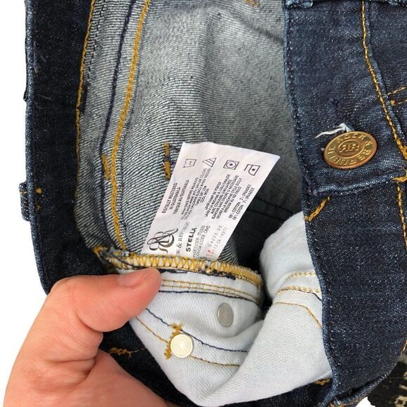 Rock & Republic Embroidered Jeans Size 32 STELLA Blue - Picture 6 of 9